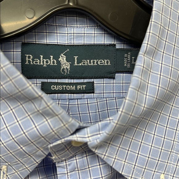 Men’s Ralph Lauren light blue button down long sleeve dress shirt Large - Picture 3 of 4